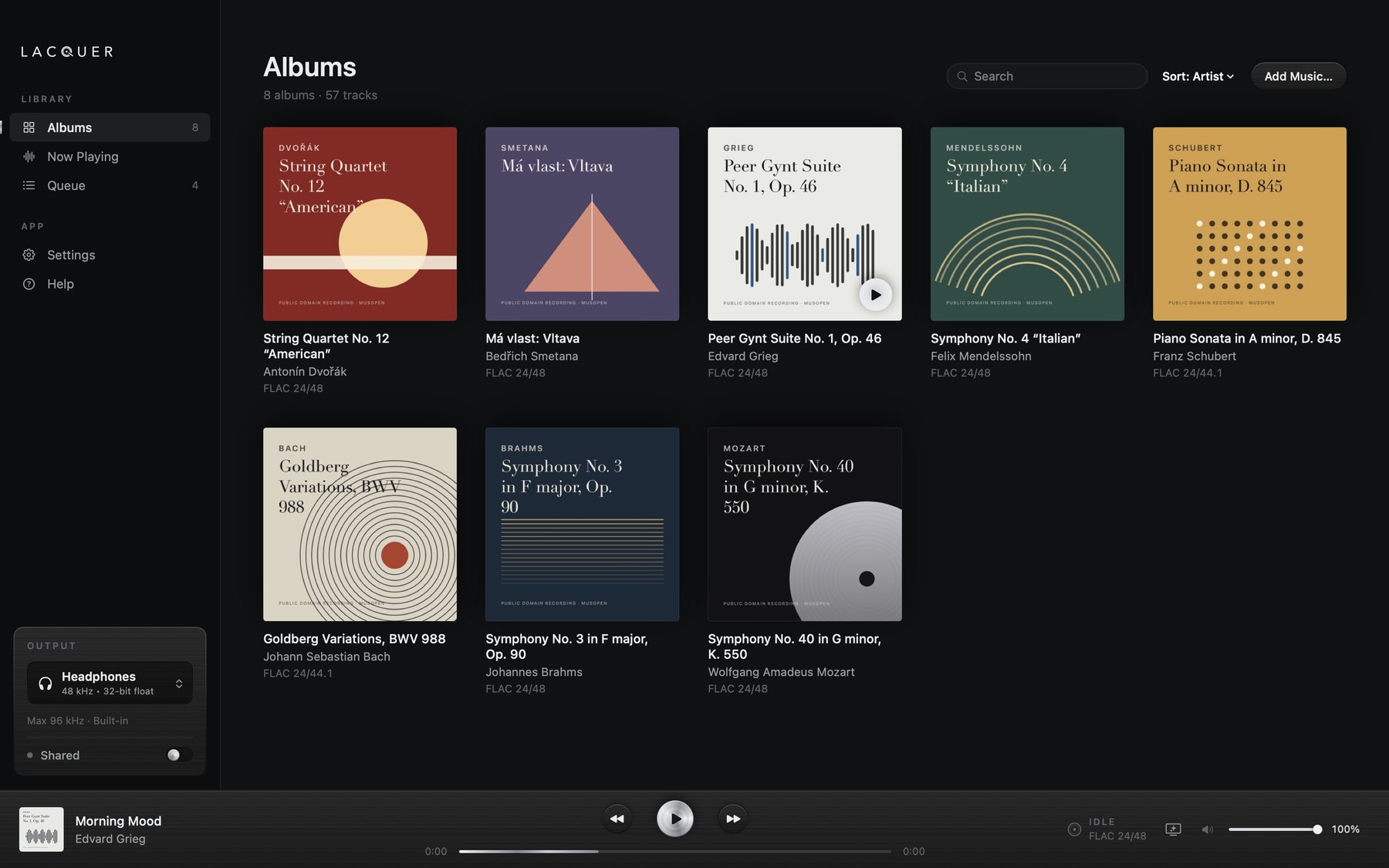 The album library